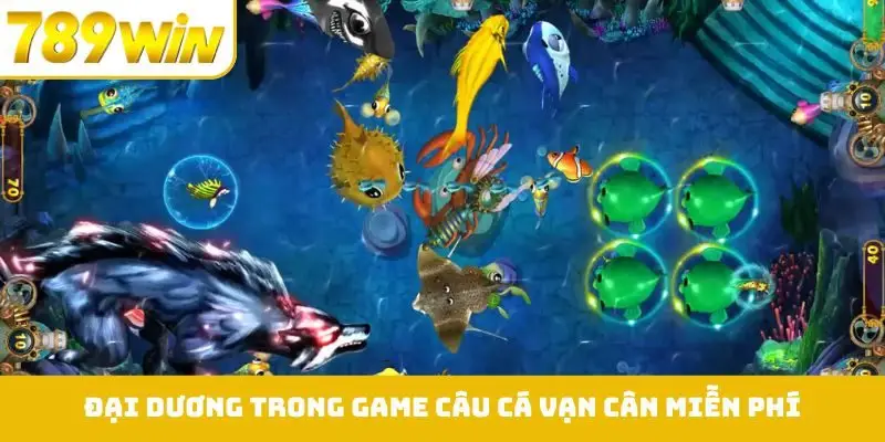 Thế giới đại dương sống động trong game câu cá vạn cân miễn phí