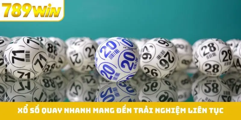 Hình thức xổ số quay nhanh mang đến trải nghiệm liên tục